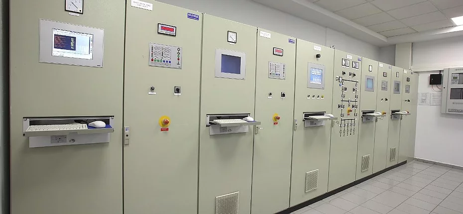 Completed industrial control panel installation